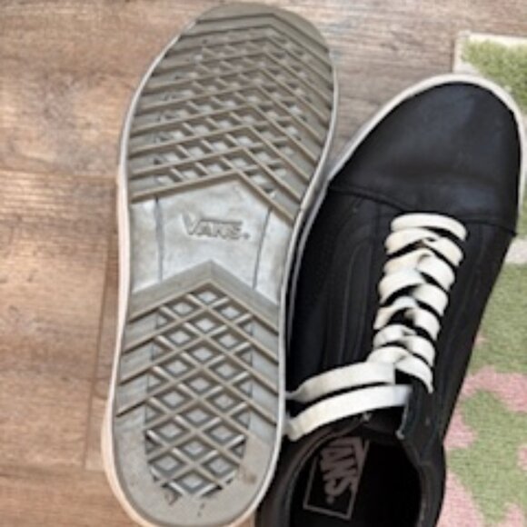 Vans Old Skool Black stacked black leather sneakers - Picture 4 of 4